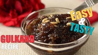 Watch Gulkand easy recipe / Rose petal jam Video