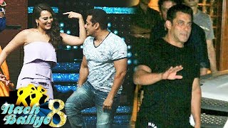 Watch Salman & Sonakshi's Dabangg Reunion On Nach Baliye 8, Salman & Family At Arpita Khan's House Party Video