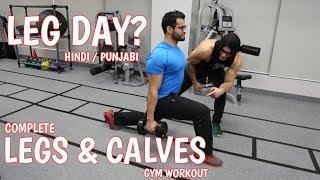 Watch BBRT #50- Complete LEGS and CALVES workout! (Hindi / Punjabi) Video