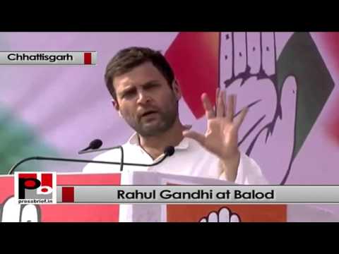 Watch Rahul Gandhi at Balod in Chhattisgarh- Modi will do anything to become Prime Minister Video