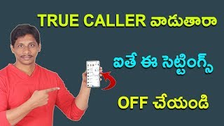 Watch Useless True caller settings you Must off || Telugu Tech Tuts Video