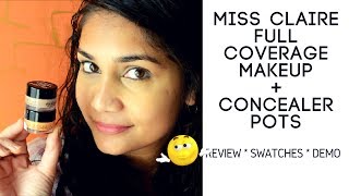 Watch Miss Claire Full Coverage Makeup Concealer Pots | Review & Demo | Nidhi Katiyar Video