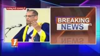 Watch Governor ESL Narasimhan Participate Mahatma Gandhi Convocation Ceremony In Nalgonda | iNews Video