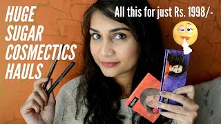 Watch Huge Sugar Cosmetics Haul | 6 Sugar Products for just Rs. 1998/- | Everything under Rs. 800/- Video