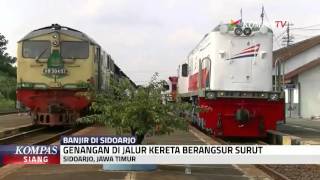 Watch Genangan di Jalur Kereta Mulai Surut Video