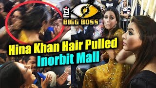 Watch Fan MISBEHAVES With Hina Khan, Pulls Her Hair At Inorbit Mall | BB Mall Task | Bigg Boss 11 Video