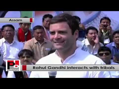 Watch Rahul Gandhi in Assam, interacts with Tribal groups in Guwahati Video