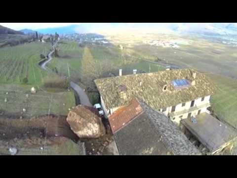 Watch Raw- Huge Boulder Narrowly Misses Farmhouse News Video Video