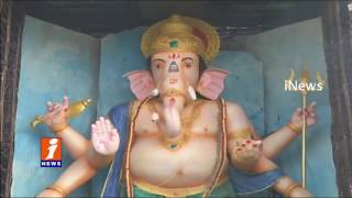 Watch 72 Feet Doondi Ganesh Ready From Immersion | Vijayawada | iNews Video