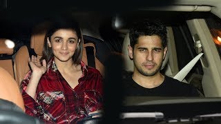 Watch Love Birds Alia Bhatt And Sidharth Malhotra At Ranbir Kapoor Birthday Party 2017 Video