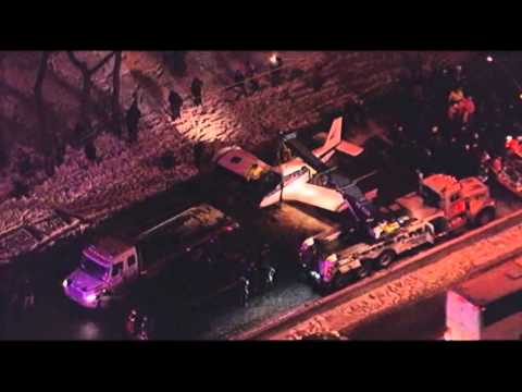 Watch Small Plane Lands on NYC Highway News Video Video