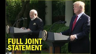 Watch President Trump and PM Modi Joint Statement | FULL VIDEO | Trump-Modi meeting Video