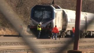 Watch Raw- Engine of Amtrak Train Derails in Pa. Crash - News Video Video
