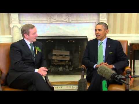 Watch Obama Welcomes Irish P.M. to the White House News Video Video