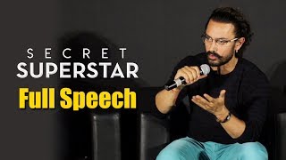 Watch Secret Superstar Trailer Launch | Aamir Khan's FULL SPEECH Video