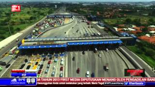 Watch Kondisi Antrean Kendaraan di Pintu Tol Cikarang Utara Video