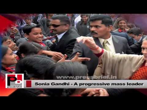 Watch Sonia Gandhi- Congress always takes care of weaker section of society Video
