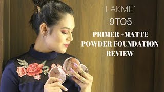 Watch Lakme 9 to 5 Primer + Matte Powder Foundation Compact | short review Video