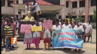 Watch Veterinary Students Protest Demanding Implementation In Rajendra Nagar  | Hyderabad | iNews Video