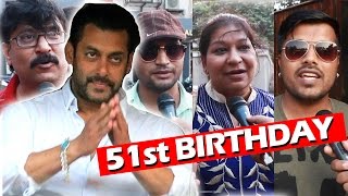 Watch FANS Give BLESSINGS To Salman Khan On His 51st Birthday Video