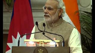 Watch PM Modi's address with Prime Minister of Nepal K. P. Oli at the Joint Press Statement in New Delhi Video