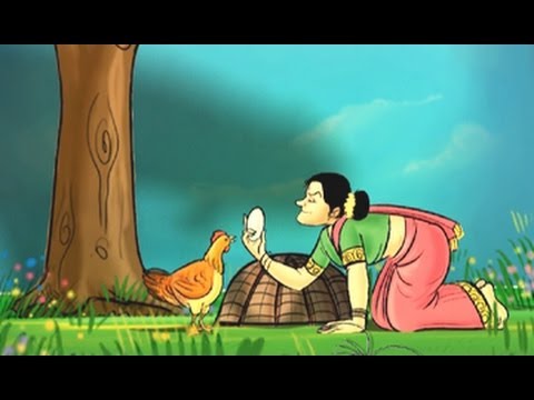 Watch Grandpa Stories - The Greedy Old Woman - English Moral Story For Kids Video