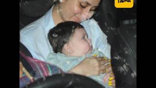 Watch Exclusive- First time Kareena Kapoor posing with baby Taimur Video