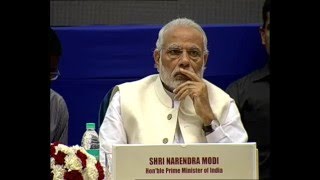 Watch PM Modi at the launch of Setu Bharatam Project in Vigyan Bhavan, New Delhi Video