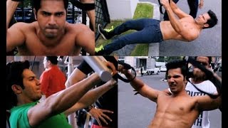 Watch Actor Varun Dhawan Shares Heavy Workout Video On Youtube Video