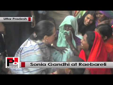 Watch Sonia Gandhi visits boat tragedy spot at Raebareli, UP Video