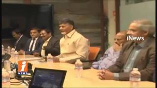 Watch Andhra Pradesh CM Chaandrababu Naidu Meets Several Delegates in USA | iNews Video