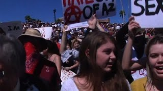 Watch Trump Protesters to Supporters- 'Stop the Hate!' News Video Video