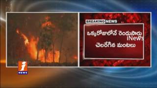 Watch Seshachalam Forest Catches Fire | Doubt on Smugglers | iNews Video