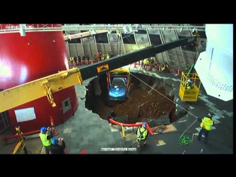 Watch Raw- Museum Removes Corvettes From Sinkhole News Video Video
