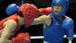 Watch Mary Kom, Sarita Devi Enter Quarterfinals in Asian Olympic Qualifiers - Sports News Video Video