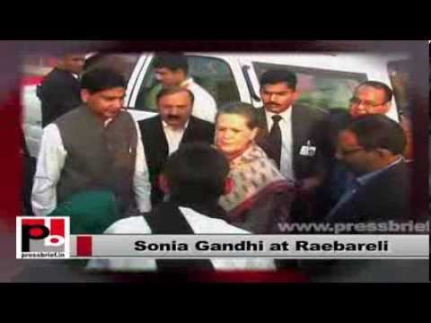 Watch Sonia Gandhi visits Raebareli, listening to the people's issues Video