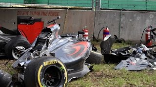 Watch Formula One- Fernando Alonso Walks Away From Horror Crash in Australian Grand Prix - Sports News Video Video