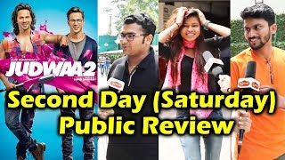 Watch Judwaa 2 PUBLIC REVIEW - Second Day - Housefull Theatres - Varun Dhawan Video