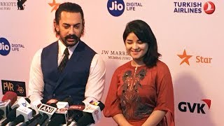 Watch Aamir Khan With Zaira Wasim At Jio MAMI 19th Mumbai Film Festival Video