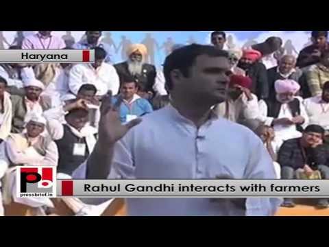 Watch Rahul Gandhi to farmers- We want everyone in our country is happy Video