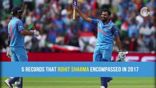 Watch Records created by Rohit Sharma in 2017 Video
