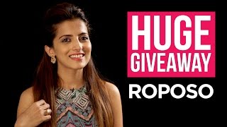 Watch HUGE GIVEAWAY : Roposo | The Perfect Ponytail! Video