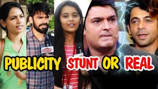 Watch Publicity Stunt Or Reality - Kapil Sharma V/s Sunil Grover Fight - Public Reacts Video