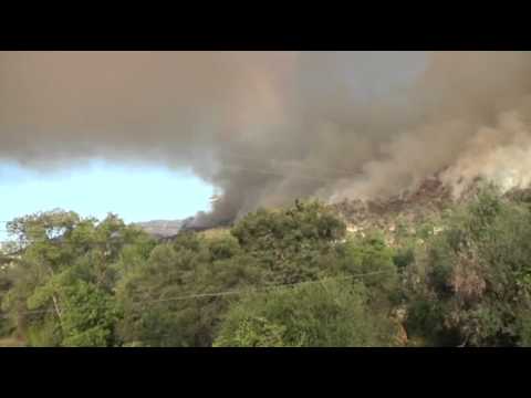 Watch Structures Burn in Southern California Wildfire News Video Video