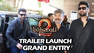 Watch Baahubali 2 Trailer Launch - GRAND ENTRY - Prabhas, Rana Daggubati, SS Rajamouli Video