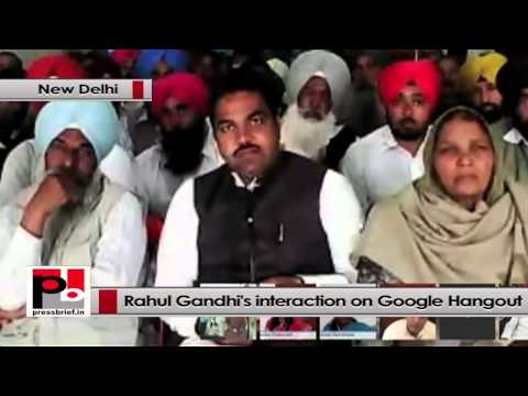 Watch Rahul Gandhi on Google Hangout- Congress is a revolutionary party while BJP is conservative, part 03 Video