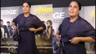 Watch Richa Chadda uncomfortable in Dress Video