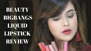 Watch BEAUTY BIGBANG LIQUID LIPSTICK REVIEW Video