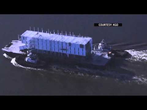 Watch Google Barge Arrives at New Home News Video Video