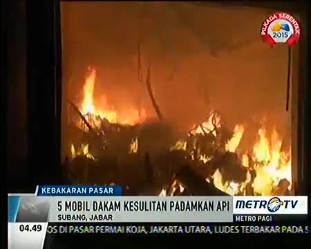Watch kebakaran pasar inpres pegaden terbakar subang Video